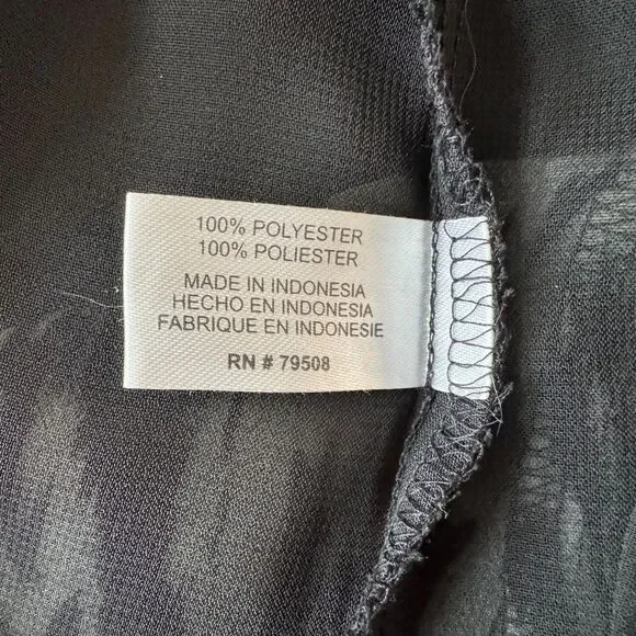 Violet & Claire Women Tank top Sz S Black White Round Neck Keyhole Sleeveless - Picture 7 of 8